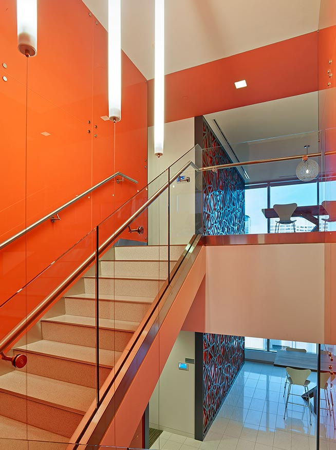 Glass Wall Cladding Stairs
